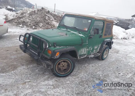 1999 Jeep Wrangler Sport из США, поврежденный, VIN 1J4FY19S2XP496573